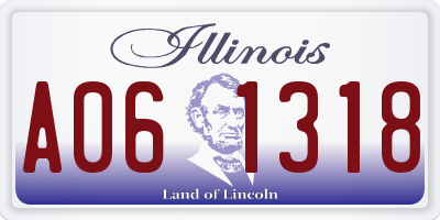 IL license plate A061318