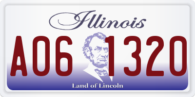 IL license plate A061320