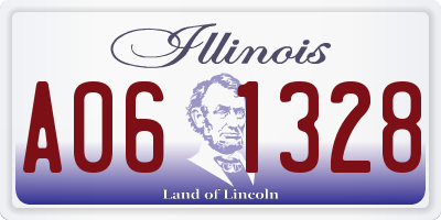 IL license plate A061328