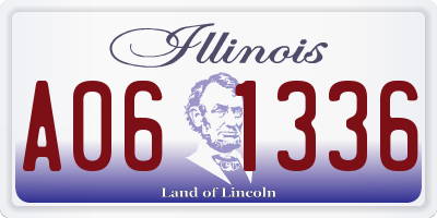 IL license plate A061336