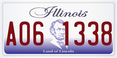 IL license plate A061338