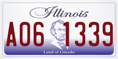 IL license plate A061339