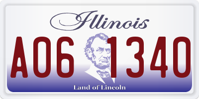 IL license plate A061340