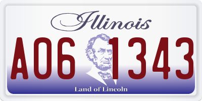 IL license plate A061343