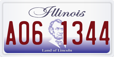 IL license plate A061344