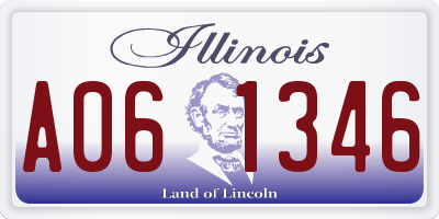 IL license plate A061346