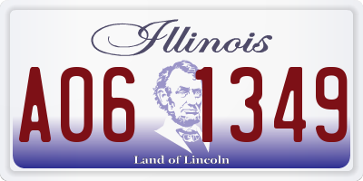 IL license plate A061349