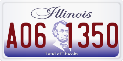 IL license plate A061350