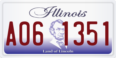 IL license plate A061351