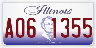 IL license plate A061355