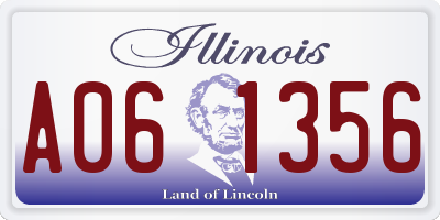 IL license plate A061356