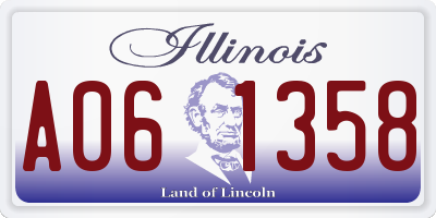 IL license plate A061358