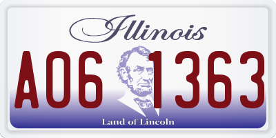 IL license plate A061363