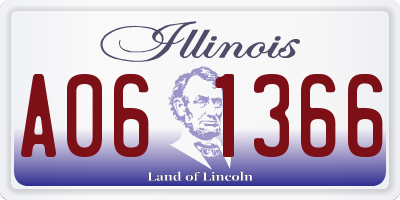 IL license plate A061366