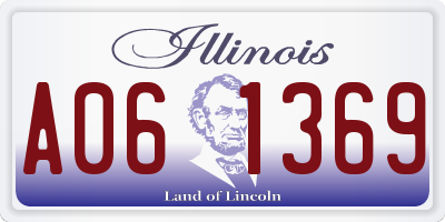 IL license plate A061369