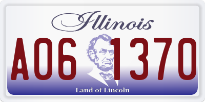 IL license plate A061370