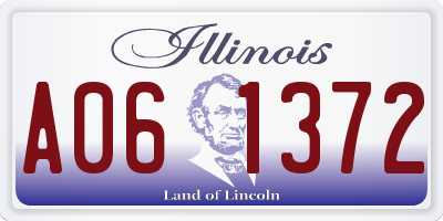 IL license plate A061372
