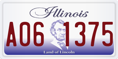 IL license plate A061375