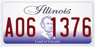 IL license plate A061376