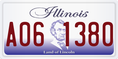 IL license plate A061380