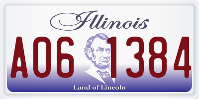 IL license plate A061384