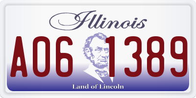 IL license plate A061389