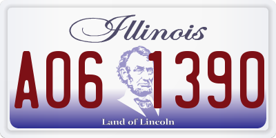 IL license plate A061390