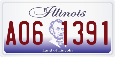 IL license plate A061391