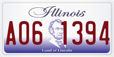 IL license plate A061394