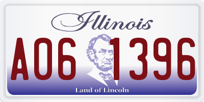 IL license plate A061396