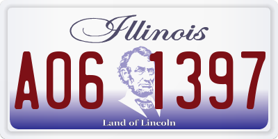 IL license plate A061397
