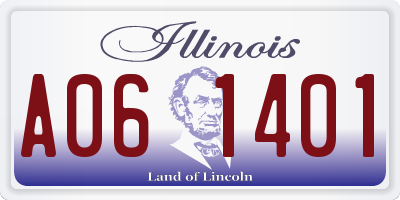 IL license plate A061401