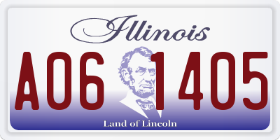 IL license plate A061405