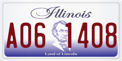 IL license plate A061408
