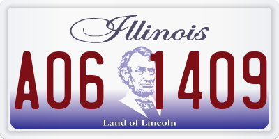 IL license plate A061409