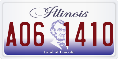 IL license plate A061410