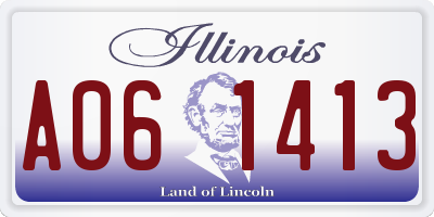 IL license plate A061413