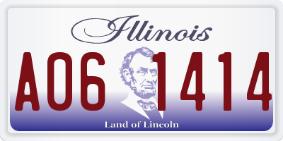 IL license plate A061414
