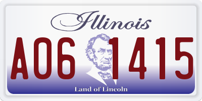 IL license plate A061415