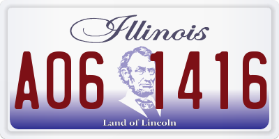 IL license plate A061416