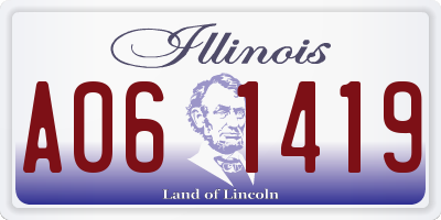IL license plate A061419