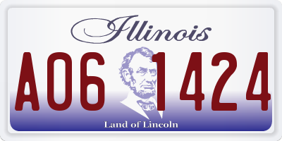 IL license plate A061424