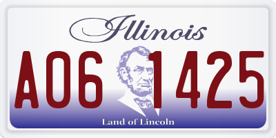 IL license plate A061425