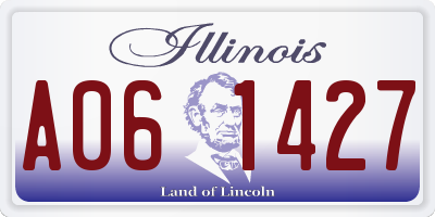 IL license plate A061427