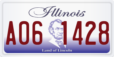 IL license plate A061428