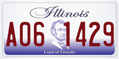 IL license plate A061429