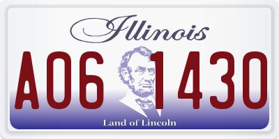 IL license plate A061430