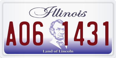 IL license plate A061431
