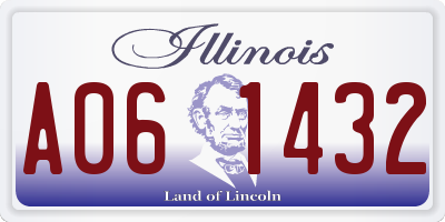 IL license plate A061432