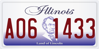 IL license plate A061433